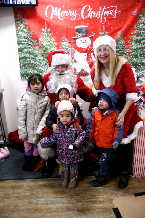 families with Santa