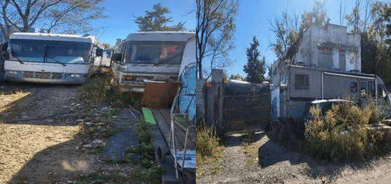 The DOB filed petitions to padlock this East New York site after inspectors observed dead storage of motor vehicles installed in a vacant lot in a residential district.