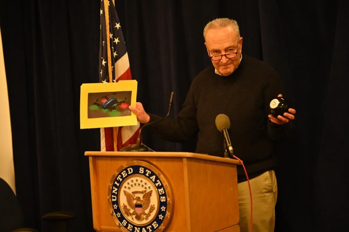 schumer drone photo
