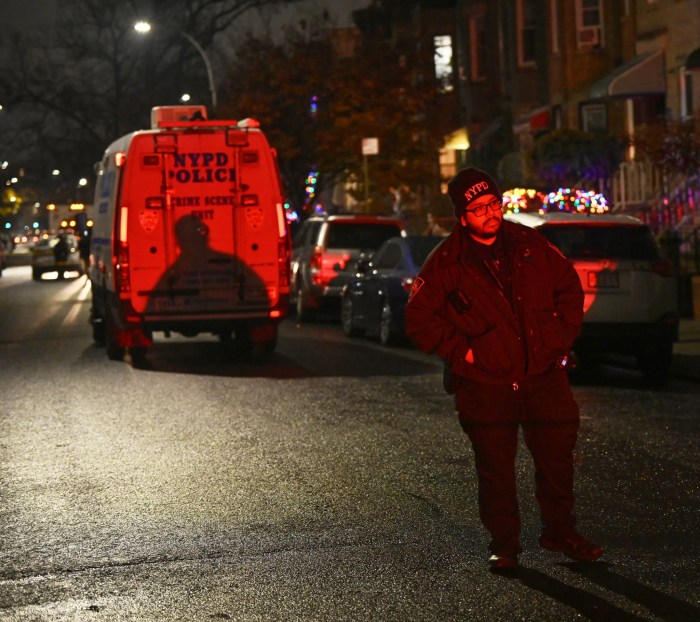 cop outside scene of shooting