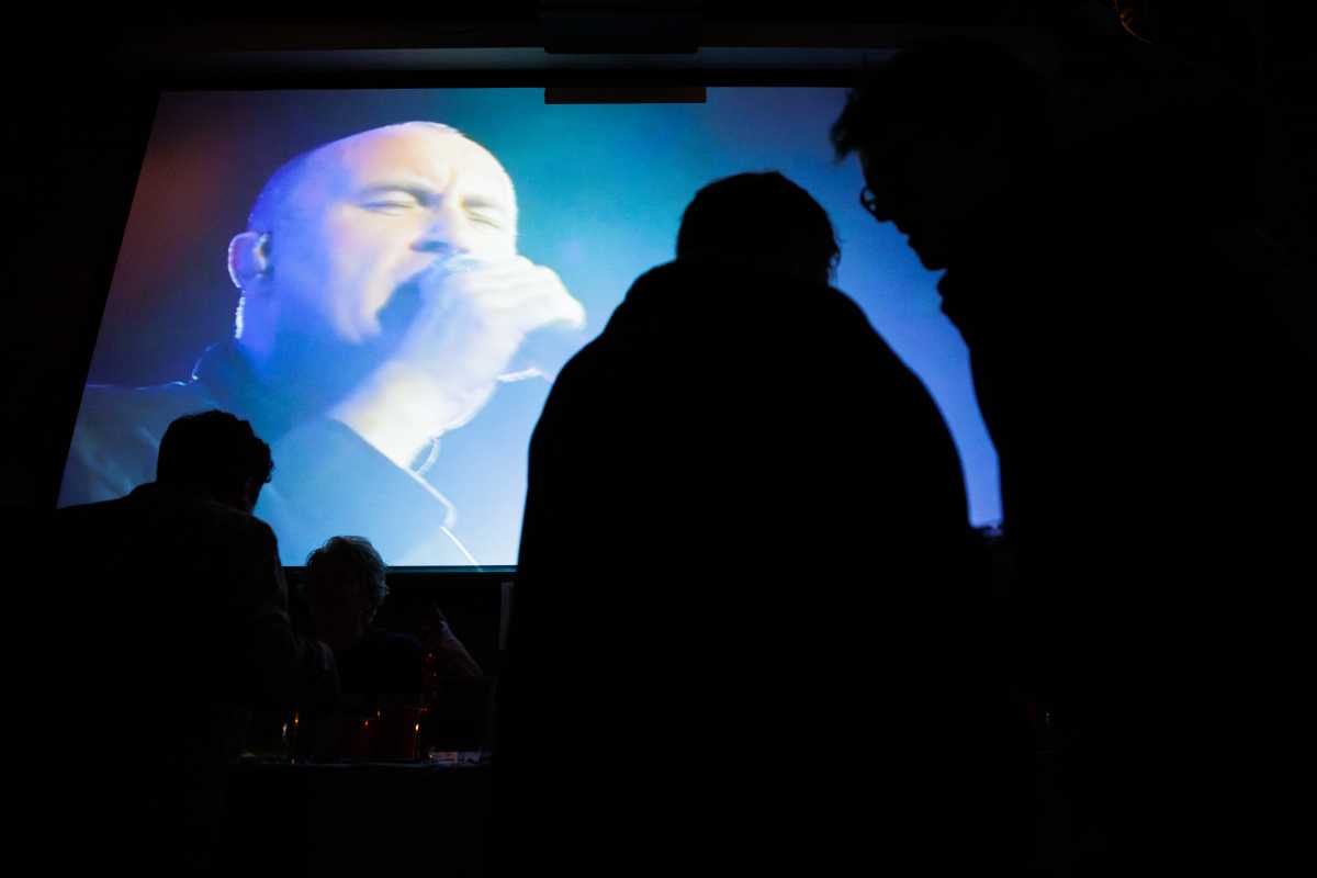 People packed into Berry Park for the annual Phil Collins Day on Saturday, Feb. 15
