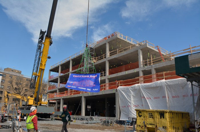 brownsville community center topping off
