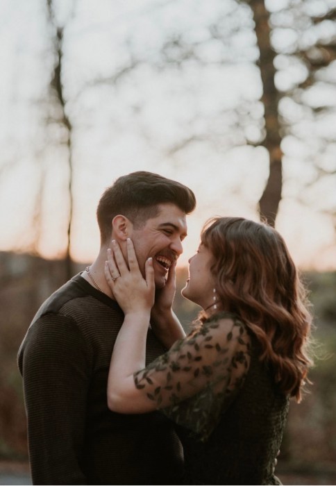 bay ridge couple engagement photo