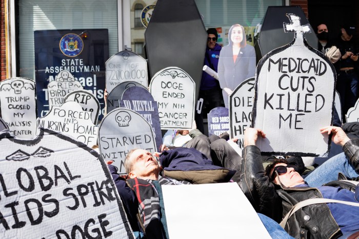 die in protest