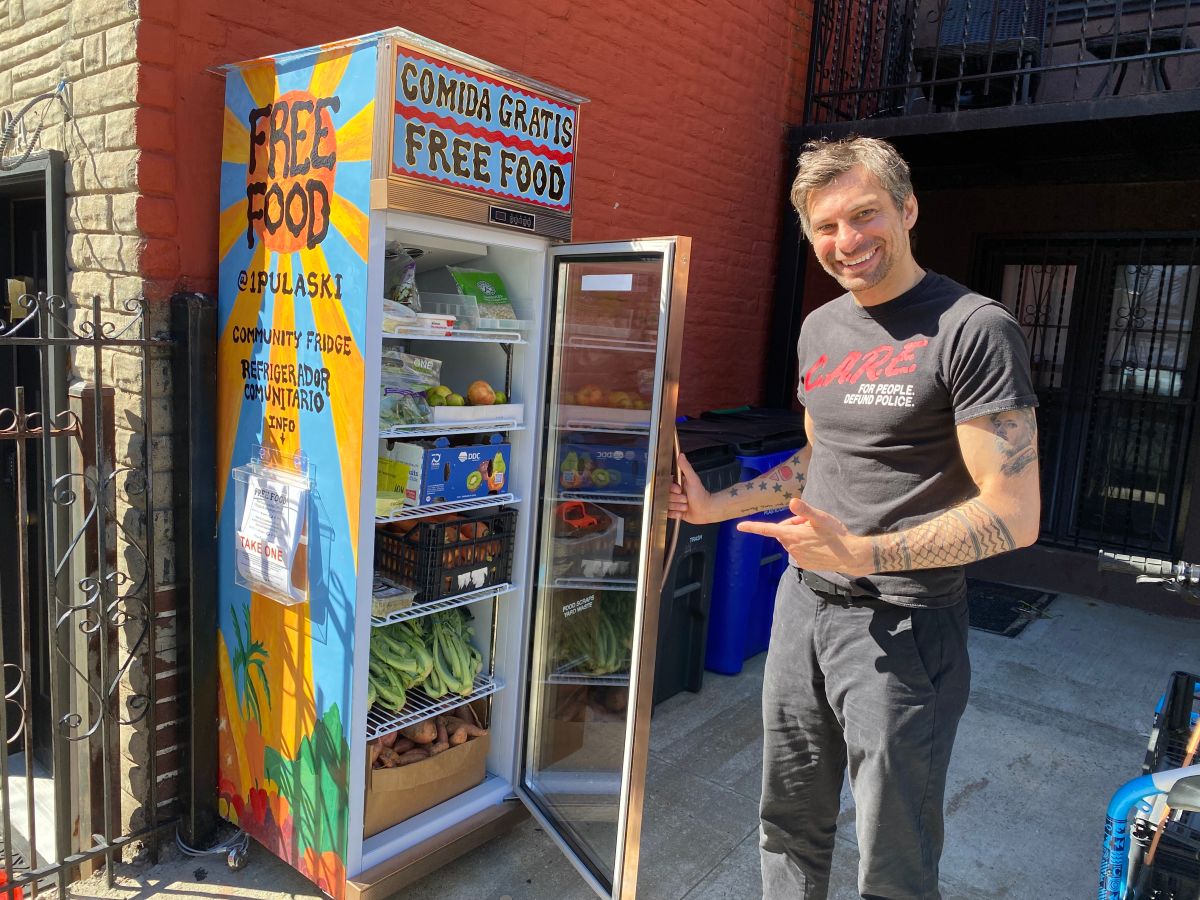 A civil rights lawyer by trade, Keegan Stephan started the community fridge to help out his neighbors