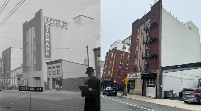 Then and Now: U.Santini was founded in 1930, but has been a mainstay in Park Slope since 1938.
