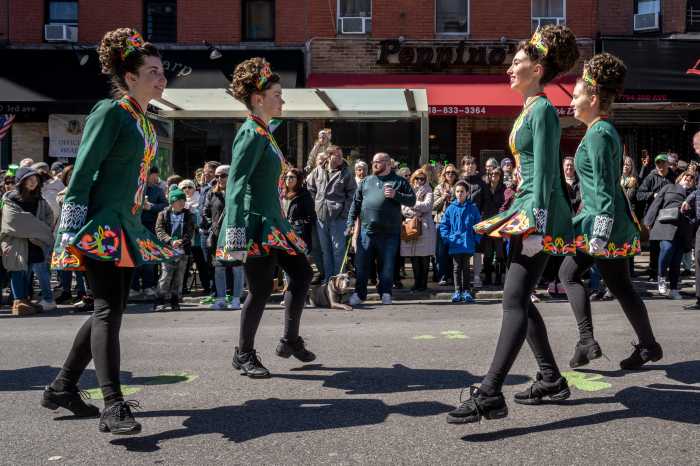 irish dancers at bay ridge St. Patrick's Day Parade