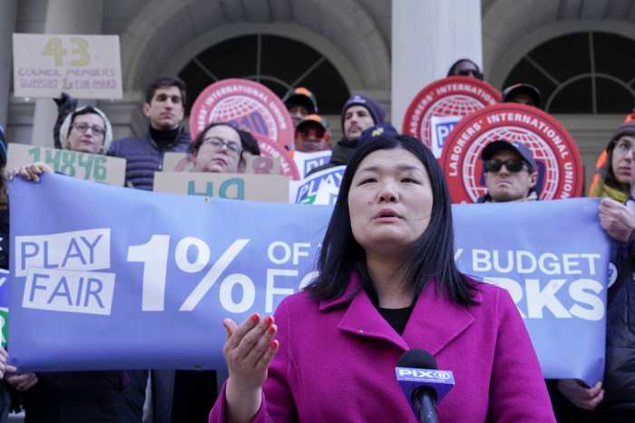 susan zhuang at rally