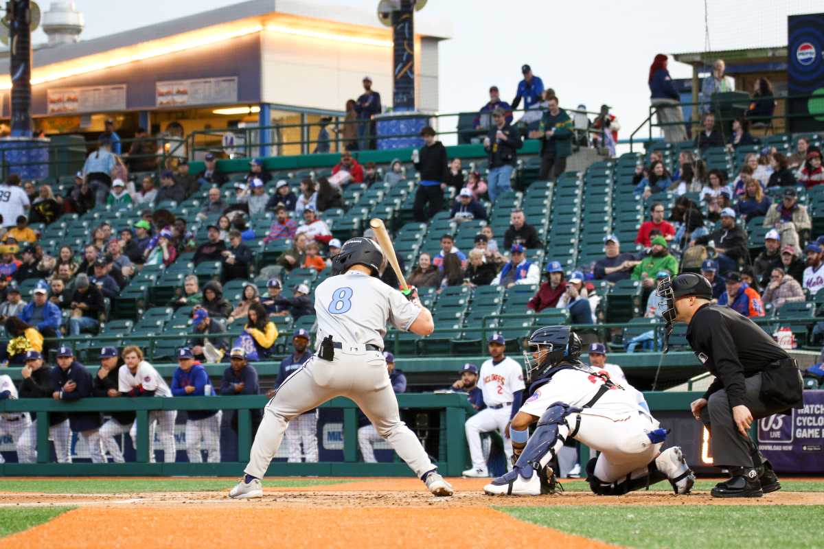 Brooklyn, NY :  2025 season opener for the Brooklyn Cyclones at Maimonides Park by Coney Island. Photo taken on April 4, 2025. Photo by Erica Price