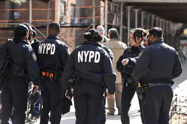 police at brooklyn crime scene