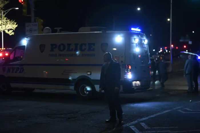 police at scene of canarsie shooting