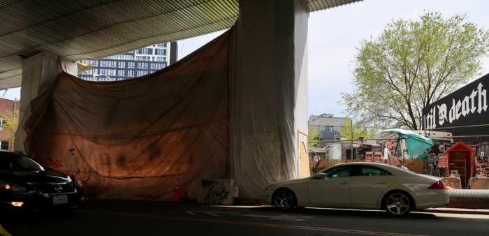 construction on m line in bushwick