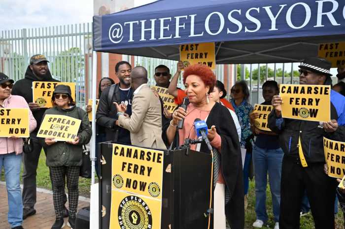 mercedes narcisse at ferry rally