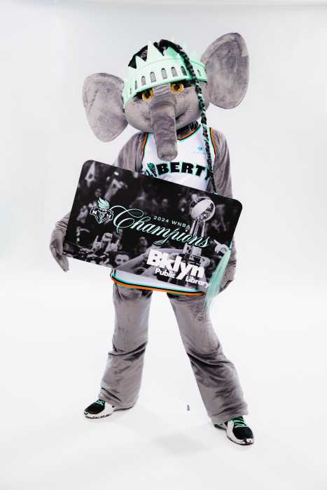 ellie with ny liberty bpl card
