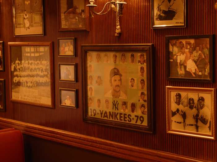 memorobilia on wall at JR & Son