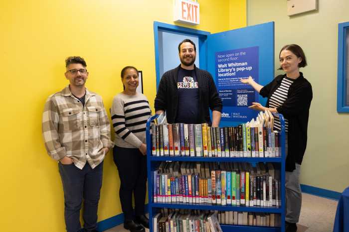 walt whitman pop-up library