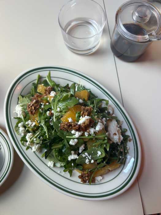 salad at pasta night