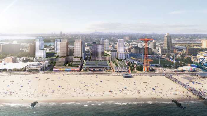 rendering of new homes in coney island