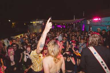 people dancing at our wicked lady