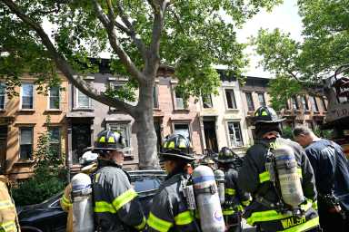 scene of bed-stuy house fire