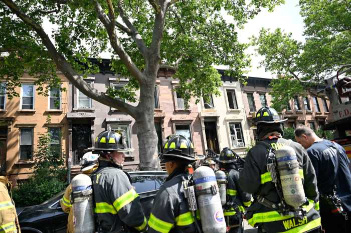 scene of bed-stuy house fire
