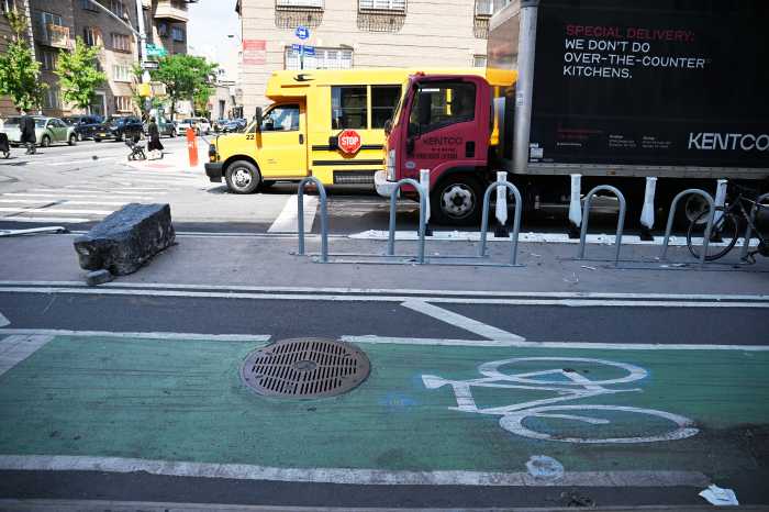 bedford avenue protected bike lane