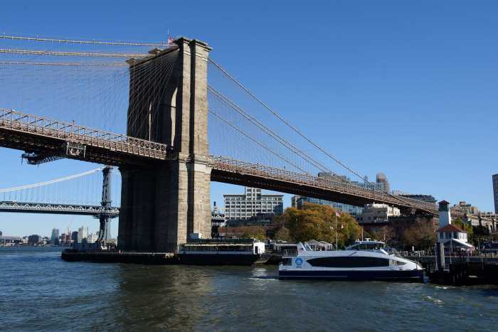 ferry near brooklyn bridge