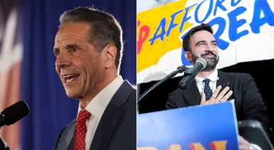 cuomo and mamdani on primary election night