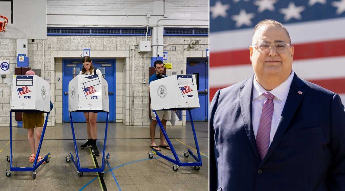 george sarantopolous next to primary voters district 47 results