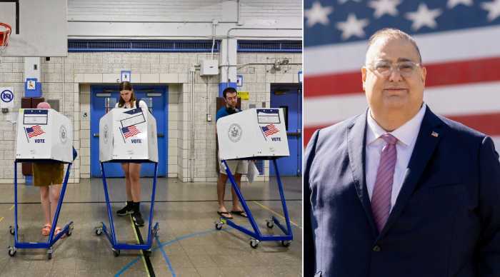 george sarantopolous next to primary voters district 47 results