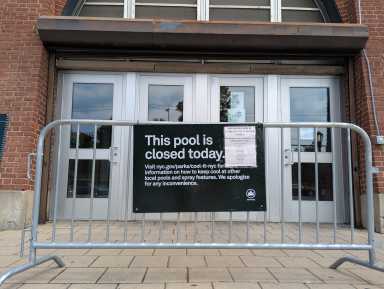 red hook pool closed sign