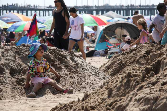 kids at sand sculpting contest
