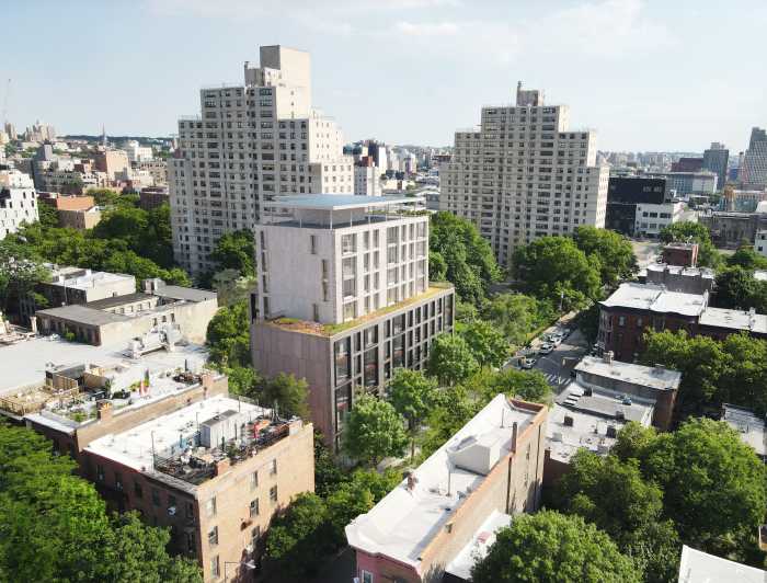 aerial shot of 153 Nevins in Boerum Hill