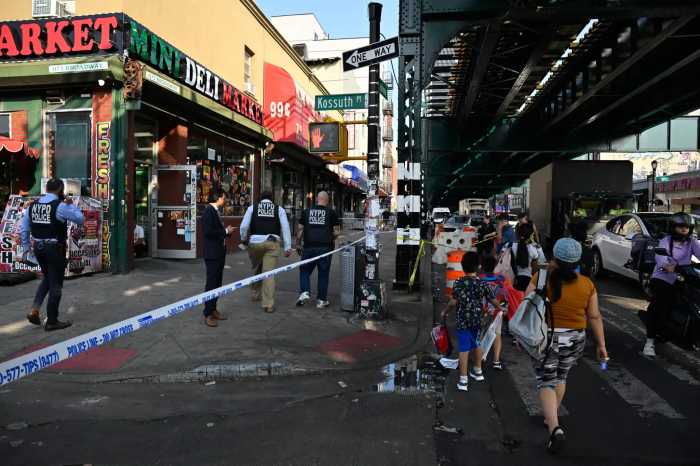 police on scene of bushwick shooting