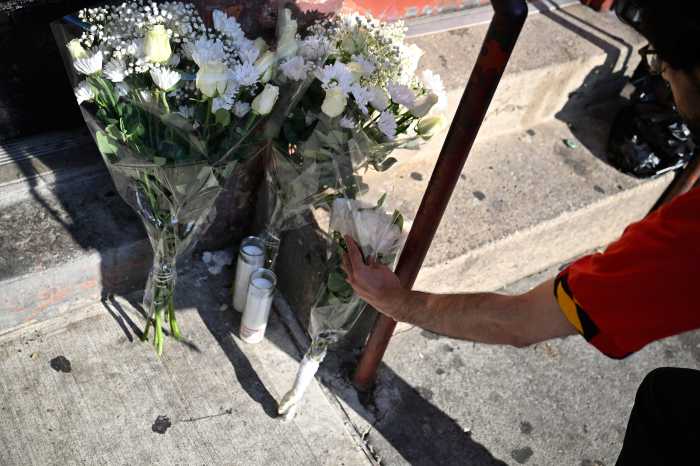 flowers at shooting site