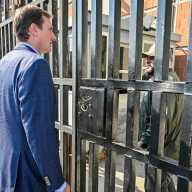 dan goldman outside MDC gate