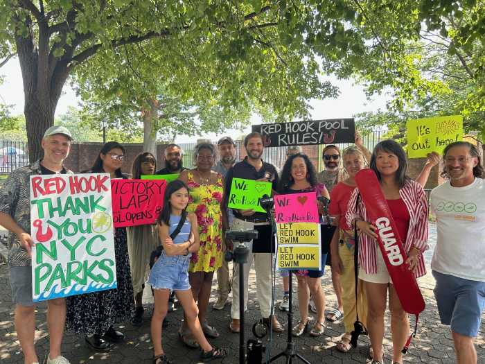 red hook pool rally