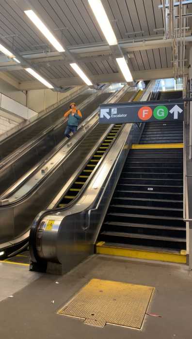 stairs and escalators at smith-9th