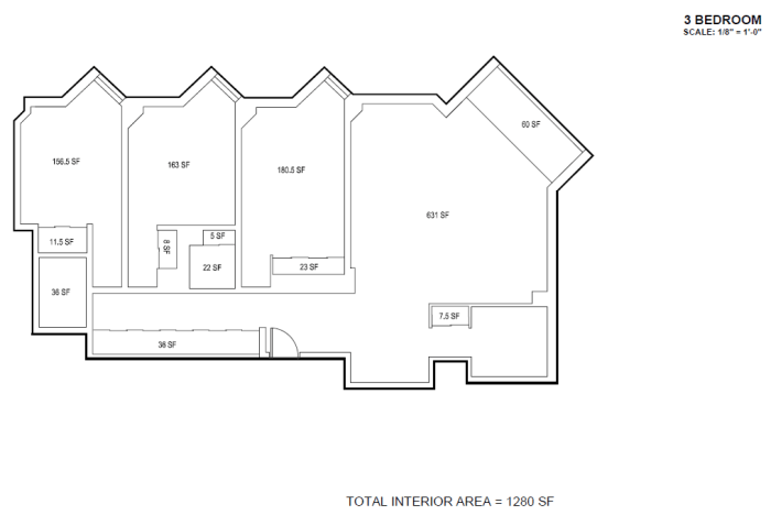 floor plan at cadman towers