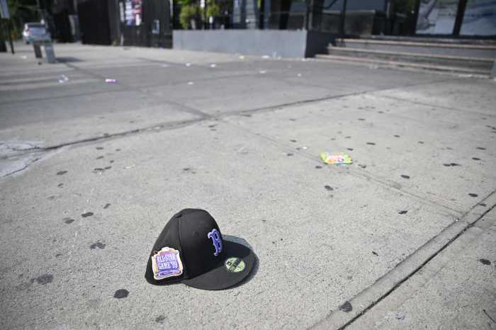 hat on scene of east flatbush shooting