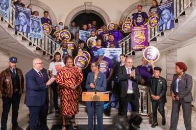 rally for security guard protections