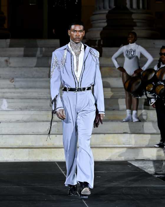 model on brooklyn runway