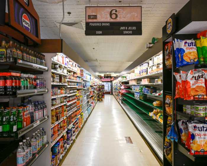 interior of park slope grocery store