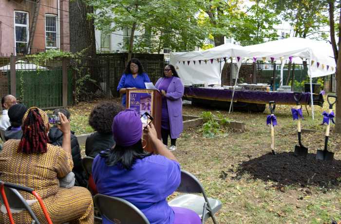 women address crowd united order of tents