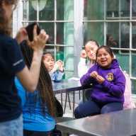 kids at table at brooklyn children's museum