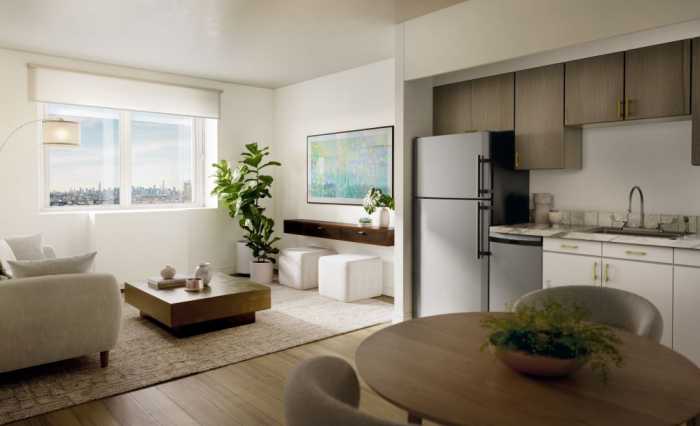 rendering of affordable housing in bushwick