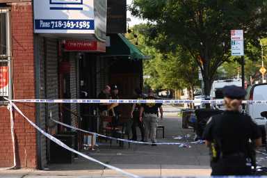 crown heights shooting scene