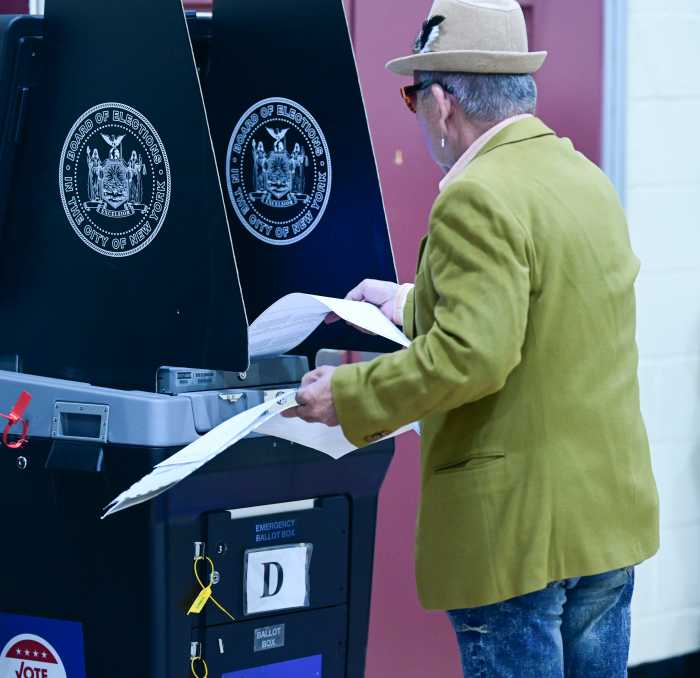 person voting early in brooklyn