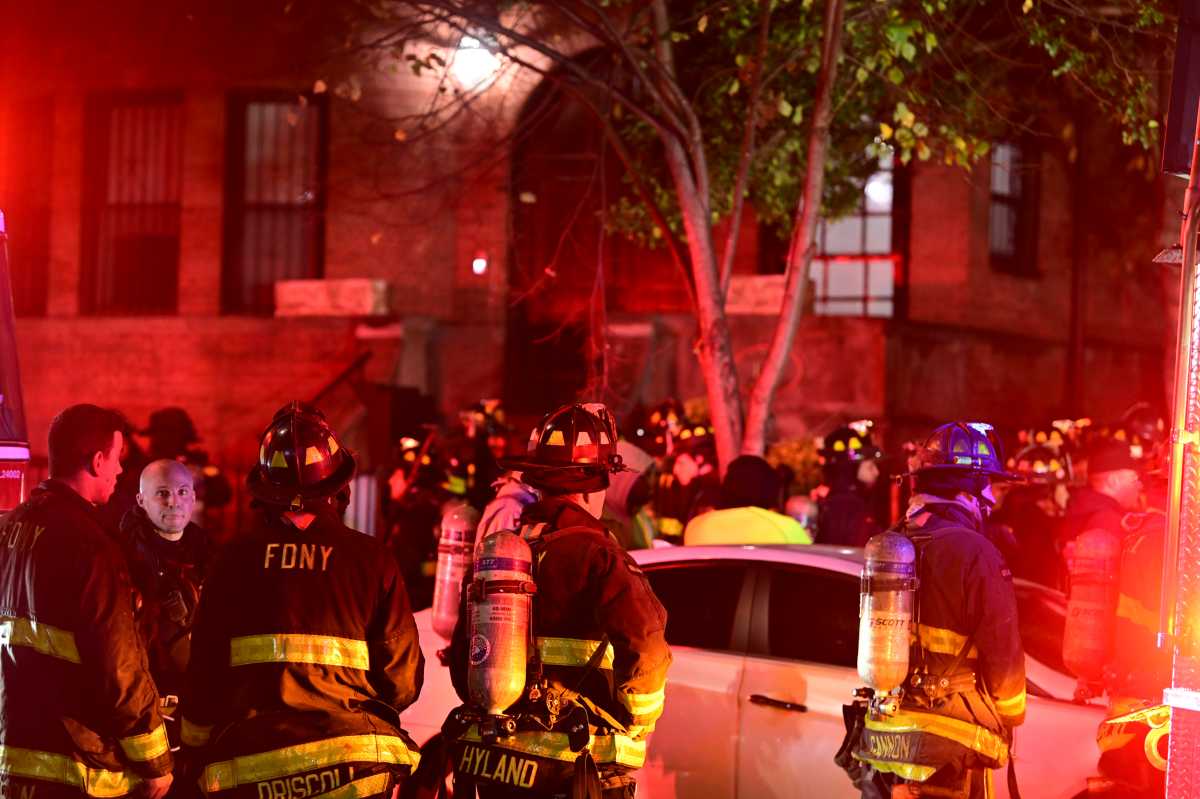 Firefighters battled fire throughout a private dwelling at 190 New York Avenue during a three alarm fire on Wednesday, November 12.