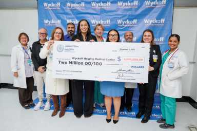 Wyckoff Heights Medical Center Check Presentation
